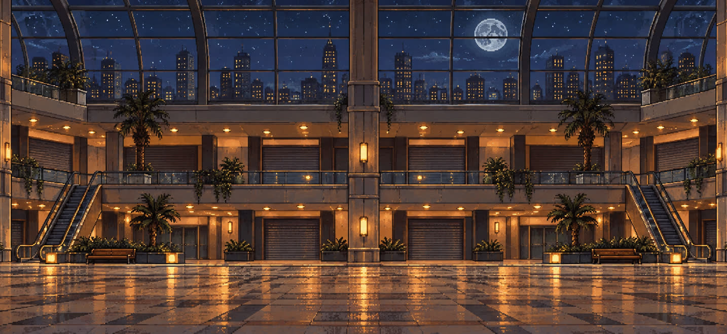 The Mall after hours